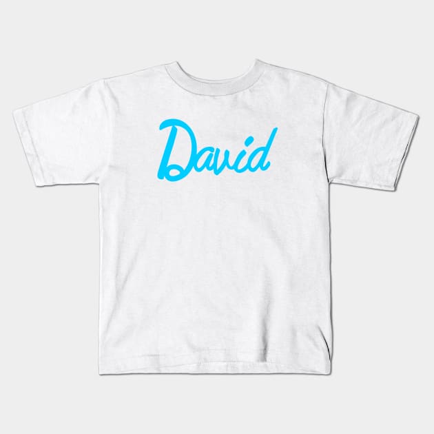 David Kids T-Shirt by Badgirlart